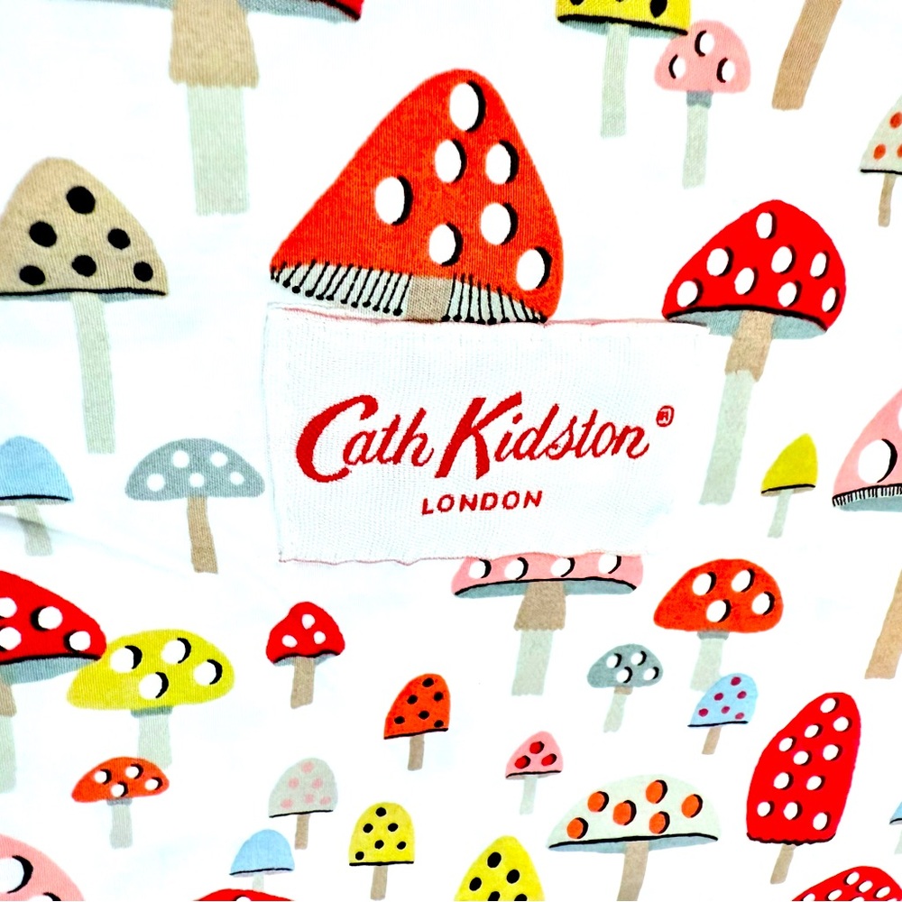 Cath Kidston London Mini Mushroom Russet Twin XL Sheet Set Cotton Percale 3pc